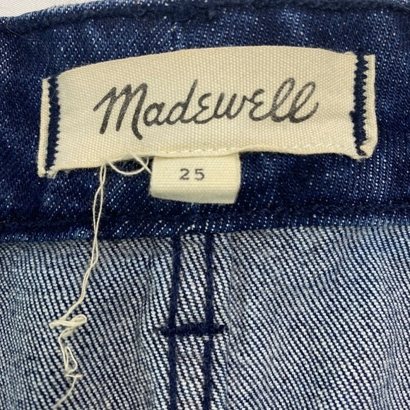 MADEWELL Denim Utility Zip A-Line Mini Skirt Size 25 - Picture 5 of 6